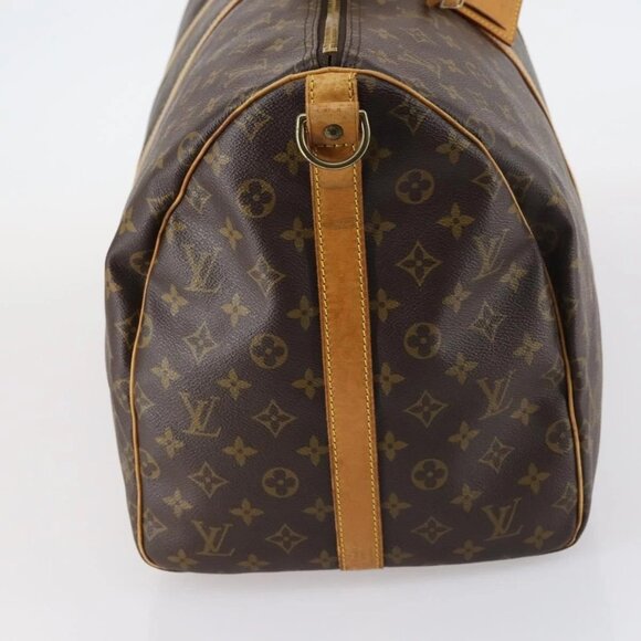 LOUIS VUITTON Monogram Keepall Bandouliere 55 Boston Bag M41414 LV Auth 141999 - Picture 7 of 16